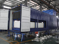 Direct system block ice making machine in container_2