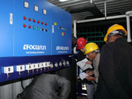 Direct system block ice making machine in container_5