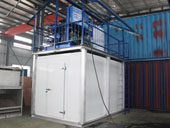 Flake ice machine with ice storage room_4