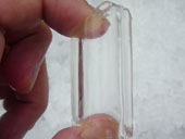 Transparent tube ice