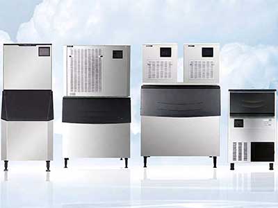 Commercial cube ice machine featuring advanced refrigeration technology for stable ice production and reliable operation.